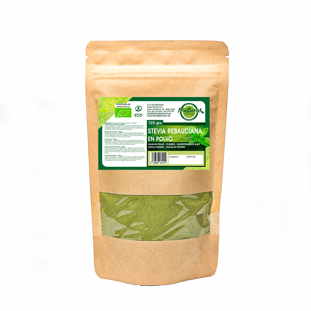 Stevia Molida en Polvo (125 y 500 grs.) Natura Premium - Natura premium